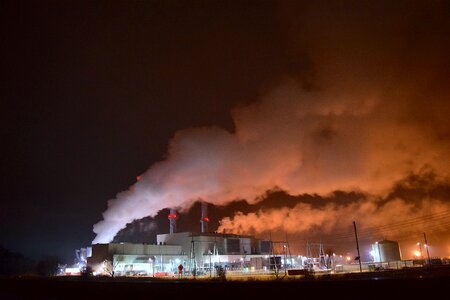 Smoke steam pollution photo