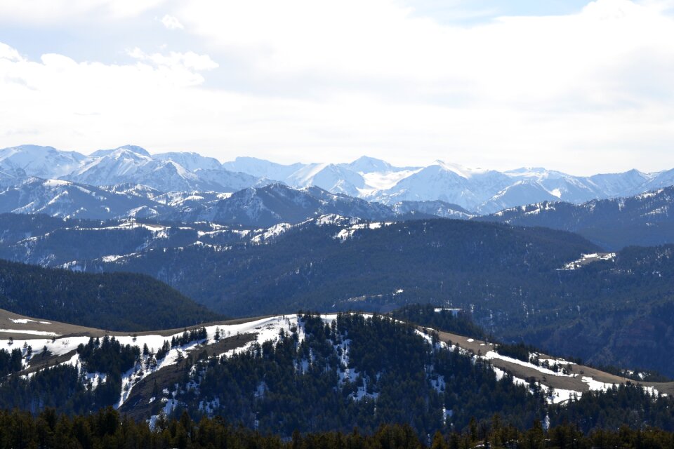 Snow panoramic nature