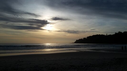 Dawn panoramic sea photo