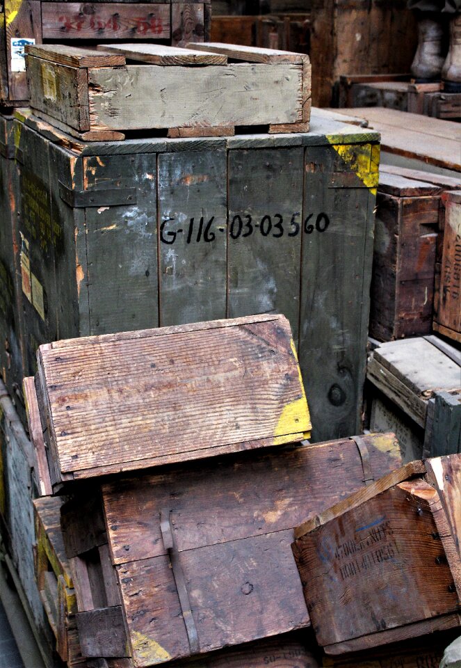 Old wood wooden boxes