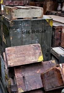 Old wood wooden boxes photo