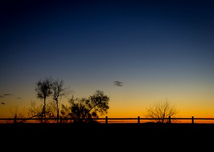 Nature dawn landscape photo
