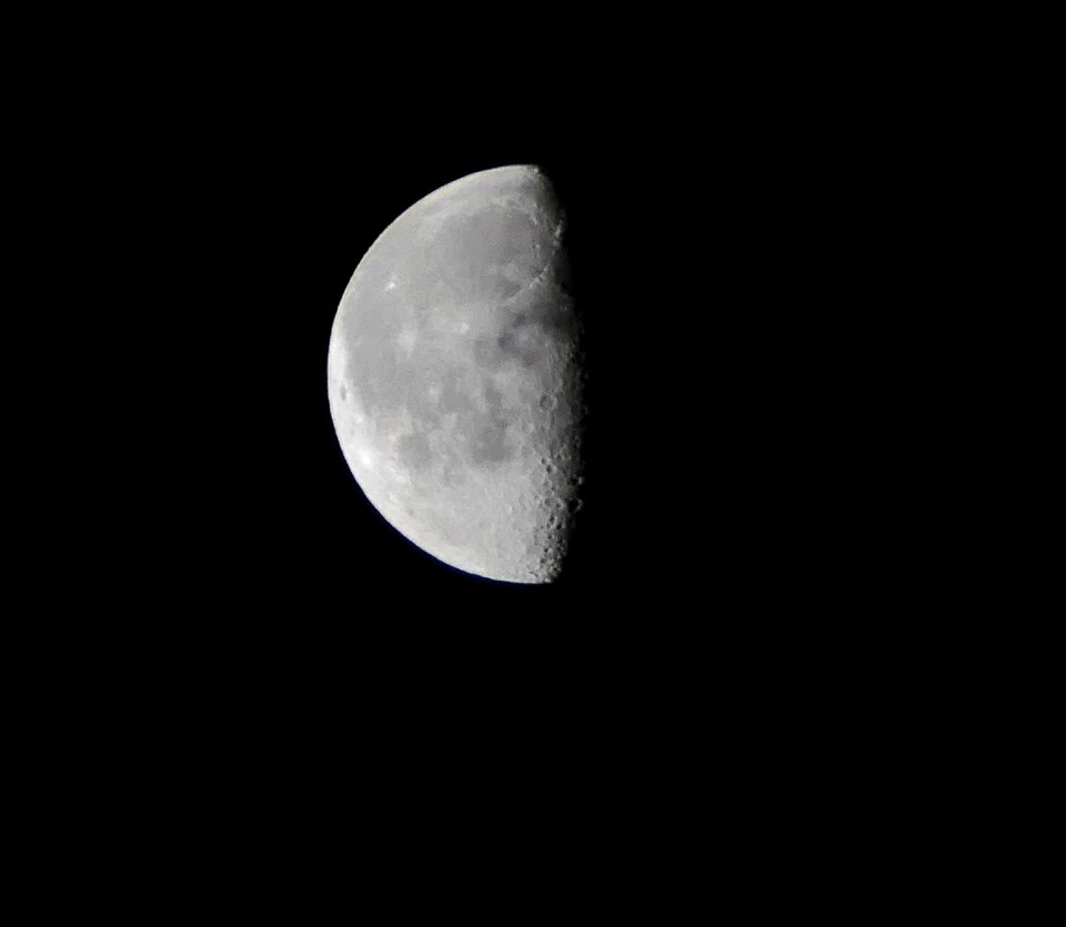 Satellite crater shadow