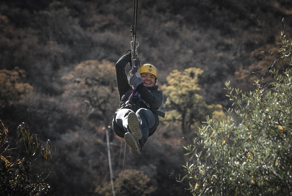 Ziplining adventure risky