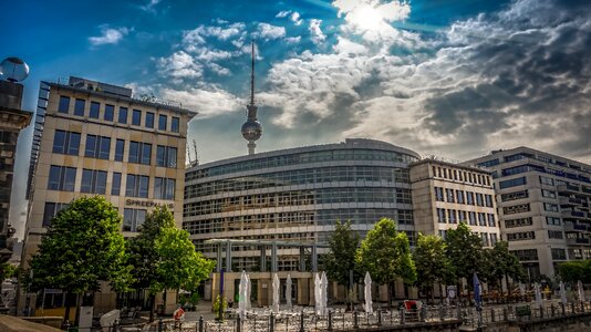 Sky berlin urban landscape