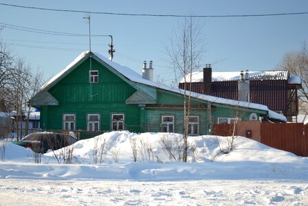 Frozen house hut photo