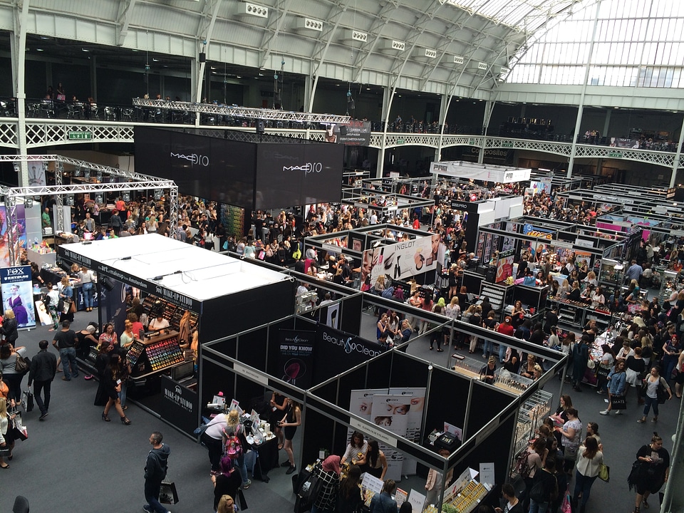 Trade show makeup cosmetics