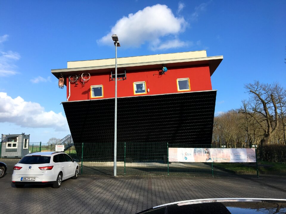 Building roof red photo