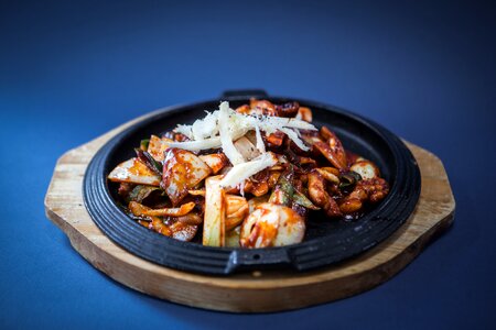 Pork meat korean food photo