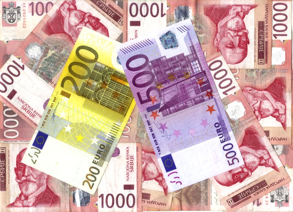 Business savings euro