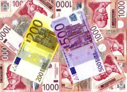 Business savings euro photo