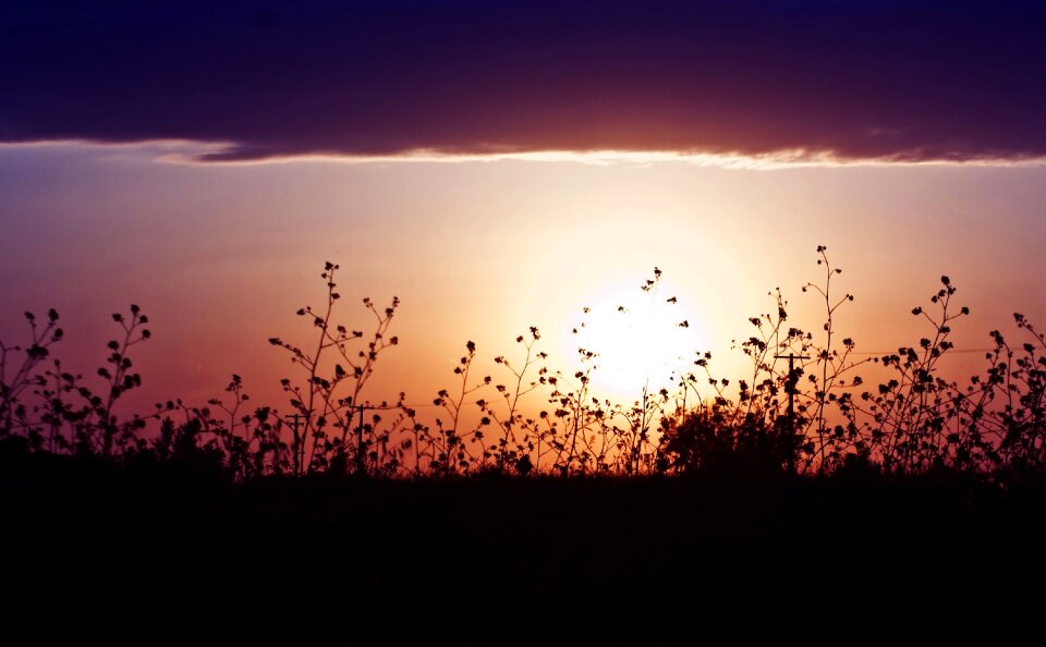 Dusk sun sky