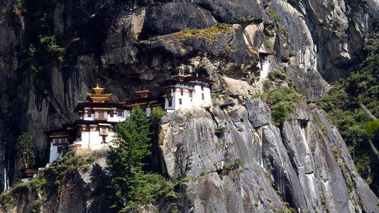 Stone landscape bhutan photo