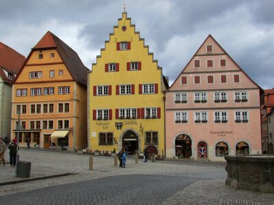 Historic center silhouette germany