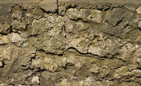 Stone wall trim pattern photo