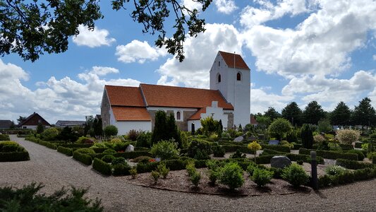 Church the village church sky