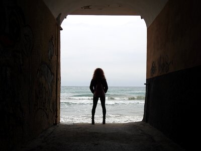 Sea silhouette Free photos