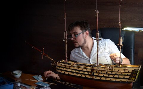 Sailboat the layout of the vessel hobby