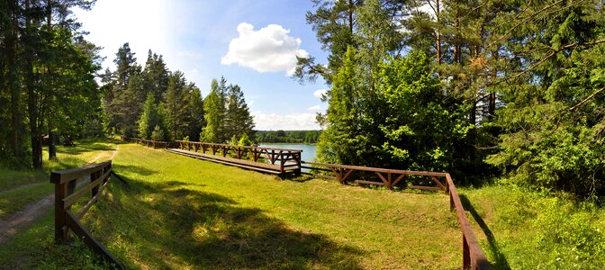 Landscape lawn panoramic