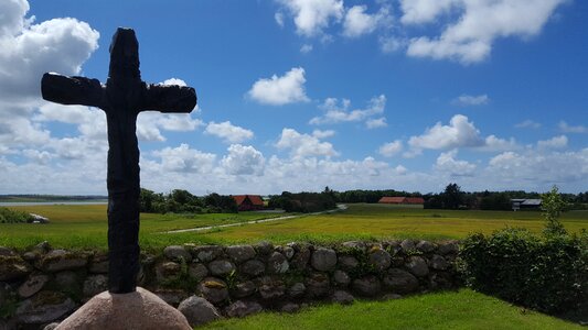 Natural landscape cross