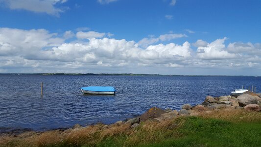 Coastal boat beach