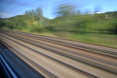 Railway blurred speed photo