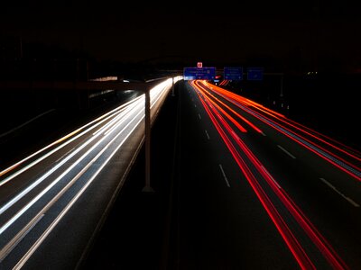 Road night light photo