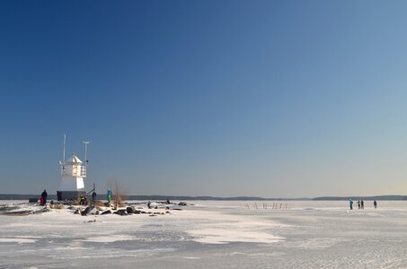 Winter landscape snow