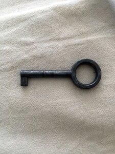 Lock gray key photo