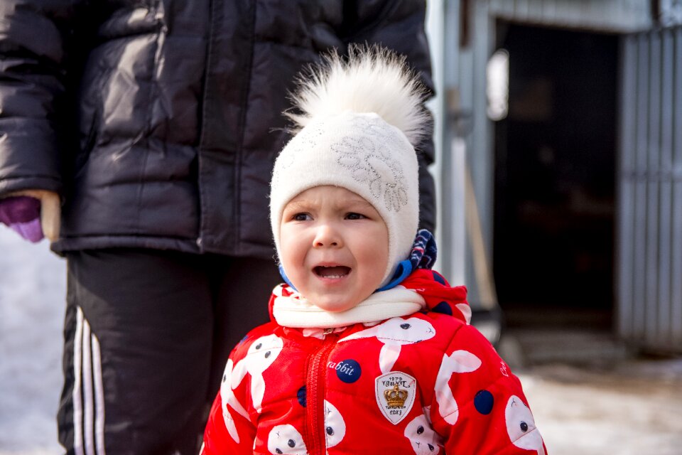 Winter portrait people