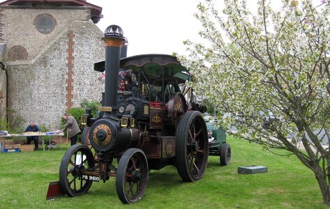 Tree blossom tractor photo