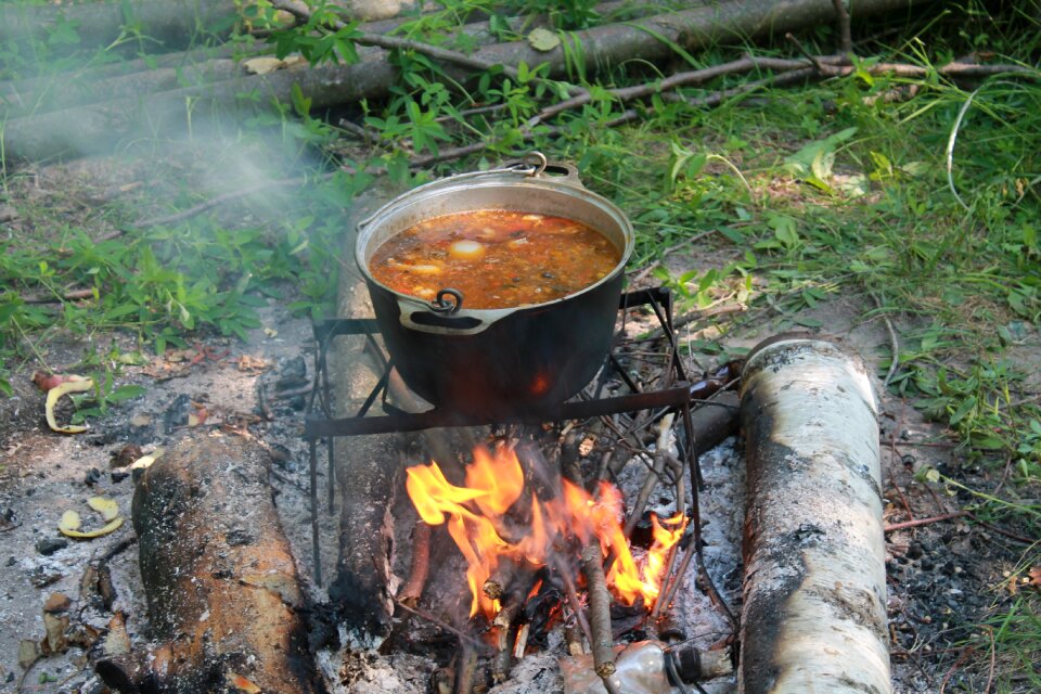 Bowler food bonfire
