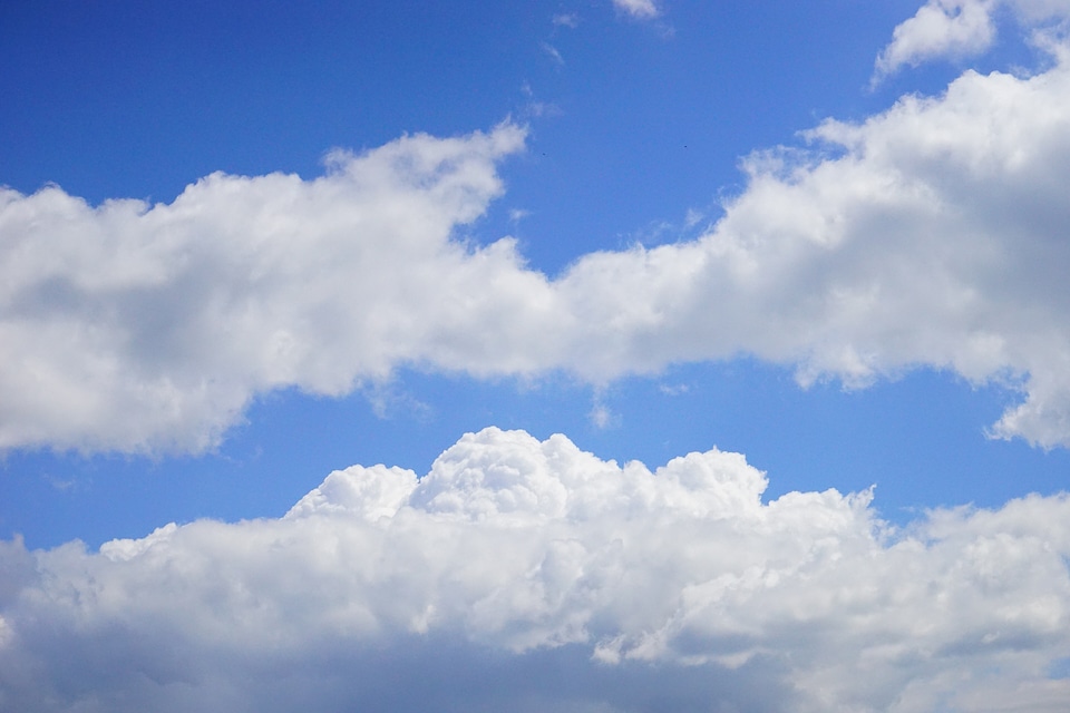 Blue clouds white