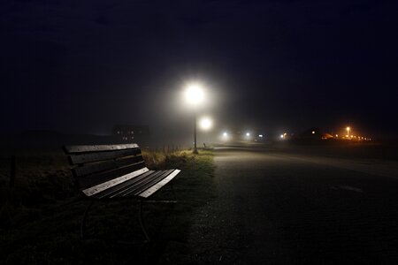 Road evening darkness