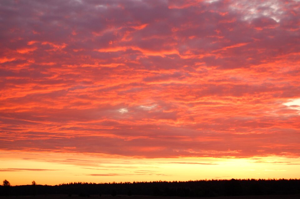 Sun dusk mecklenburg