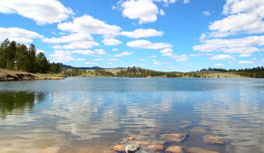 Nature lake reflection photo