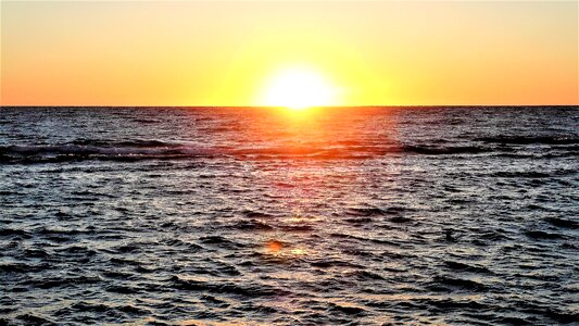 Sea waters sun photo