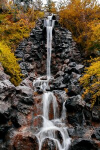 Outdoors waterfall brown waterfall