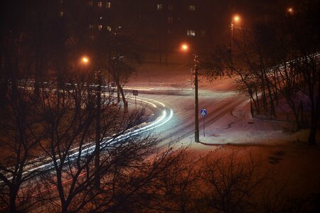 Nature road evening