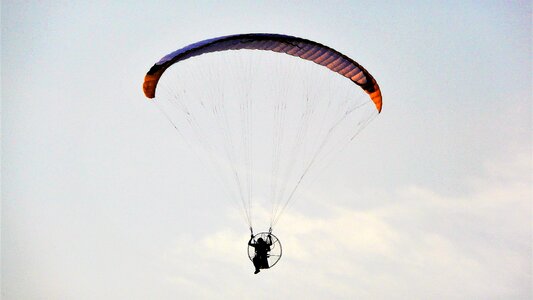 Flight paragliding clouds photo
