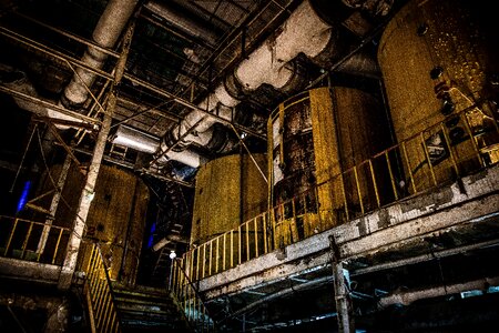 Abandoned iron warehouse
