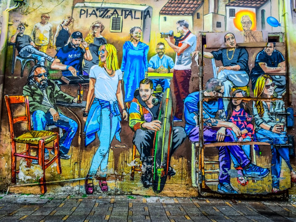 Culture painting wall