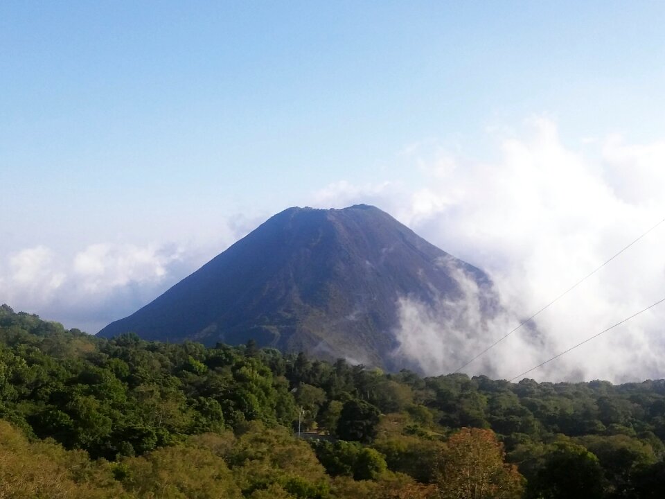 Sky travel volcano