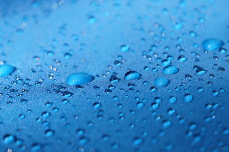 Drops blue background raindrops photo