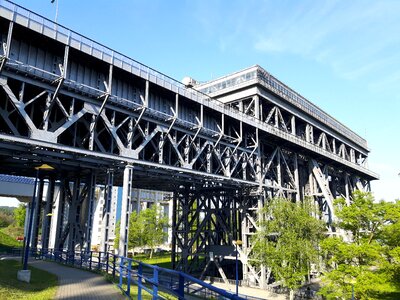Sky boat lift inland waterway transport