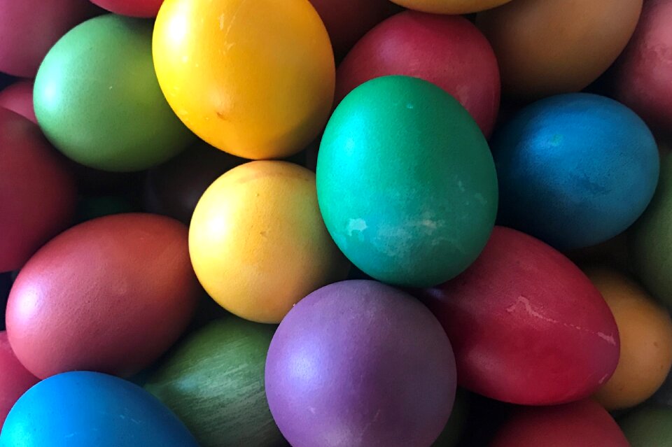 Eggs easter eggs painted