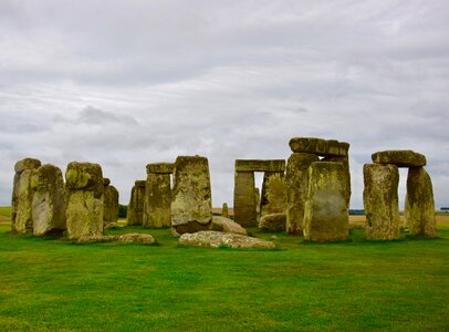 Monument grass stone