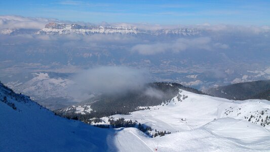 Panoramic winter nature