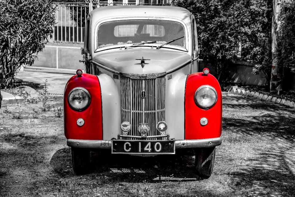 Old nostalgia headlight