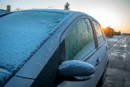 Transportation system car ice photo